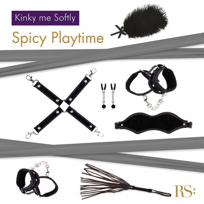 Набор Rianne S Kinky Me Softly Black E29086 (жен. набор) - интернет-магазине интимных товаров sexshot.ru с доставкой по Москве и России 
