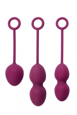 Nova Ball Фиолетовый Вагинальные шарики со смещенным центром тяжести - интернет-магазине интимных товаров sexshot.ru с доставкой по Москве и России 
