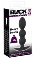 Тяжелая анальная елочка на жесткой сцепке Black Velvets Heavy Beads - интернет-магазине интимных товаров sexshot.ru с доставкой по Москве и России 