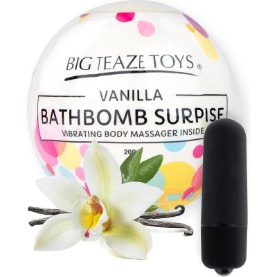 Бомба для ванны и вибропуля Big Teaze Toys - Bath Bomb Surprise, ваниль  E29023 (жен. набор) - интернет-магазине интимных товаров sexshot.ru с доставкой по Москве и России 