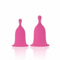 Менструальные чаши Rianne S Cherry Cup, розовые E30980 (жен. менструальная чаша) - интернет-магазине интимных товаров sexshot.ru с доставкой по Москве и России 