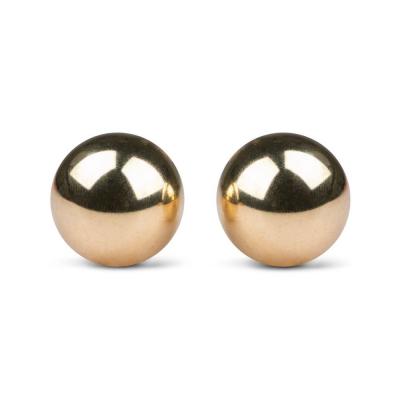 Вагинальные шарики Easytoys Gold Ben Wa Balls 22mm, золотые ET075GLD - интернет-магазине интимных товаров sexshot.ru с доставкой по Москве и России 